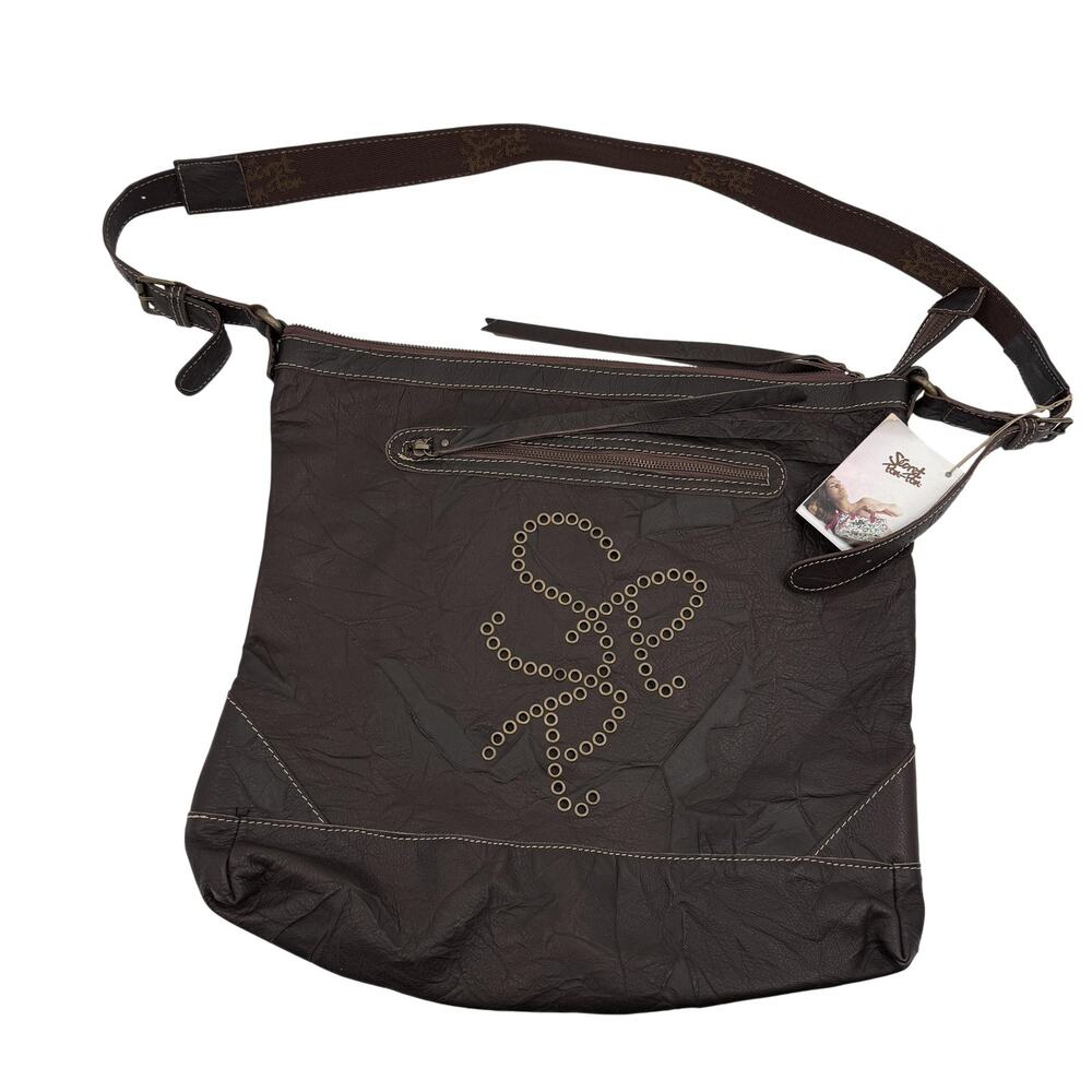 Secret Pon Pon Brown Leather Bag Womens Made‎ In Italy
